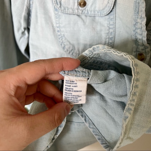 💚 American Eagle Outfitters Button Down Collared Top - Picture 9 of 10